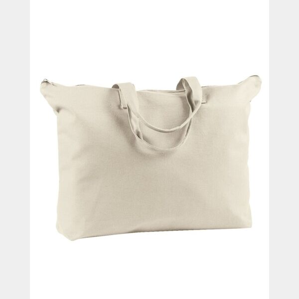 BAGedge Canvas Zippered Book Tote BE009 Canvas Zippered Book Tote Thumbnail