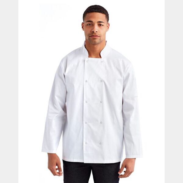 Unisex Ten Studded Front Chef Coat Thumbnail