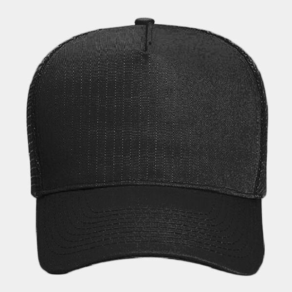 OTTO Cap OTTO CAP 5 Panel Mid Profile Mesh Back Trucker Hat 32-285 OTTO CAP 5 Panel Mid Profile Mesh Back Trucker Hat Thumbnail