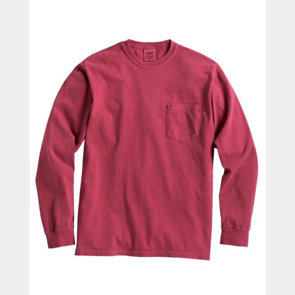 Garment-Dyed Heavyweight Long Sleeve Pocket T-Shirt Thumbnail