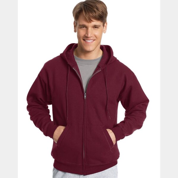 Hanes Ecosmart® Full-Zip Hooded Sweatshirt P180 Ecosmart® Full-Zip Hooded Sweatshirt Thumbnail
