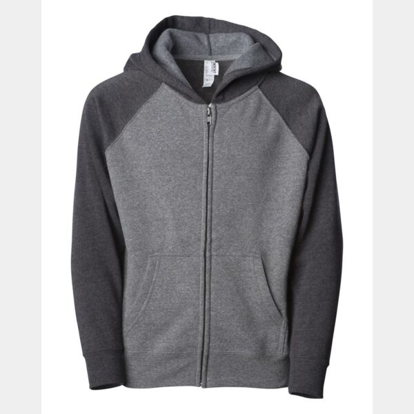Toddler Lightweight Special Blend Raglan Zip Hood Thumbnail