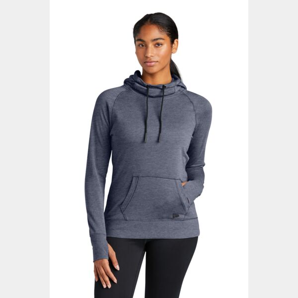 Ladies Tri Blend Fleece Pullover Hoodie Thumbnail