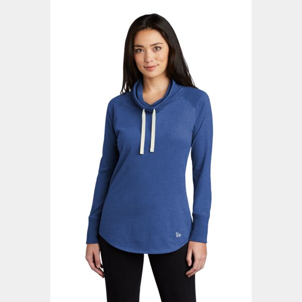 Ladies Sueded Cotton Blend Cowl Tee Thumbnail