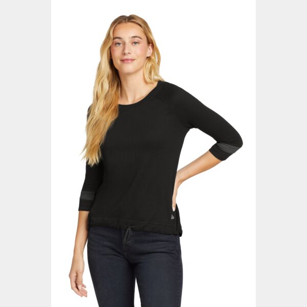 Ladies Tri Blend 3/4 Sleeve Tee Thumbnail