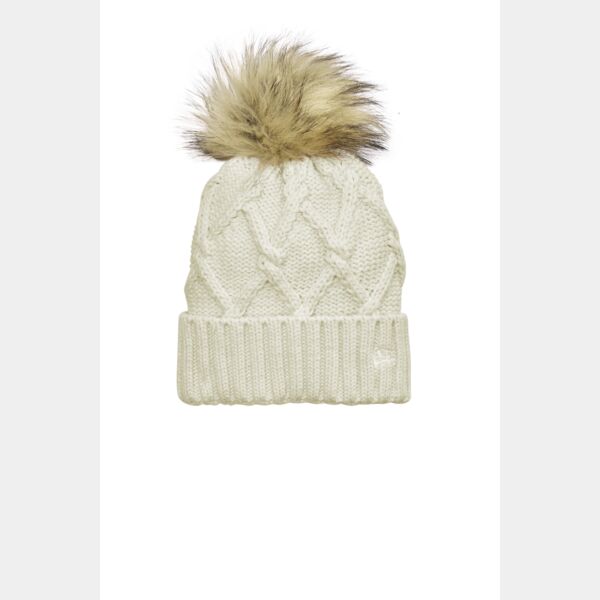 Faux Fur Pom Beanie Thumbnail