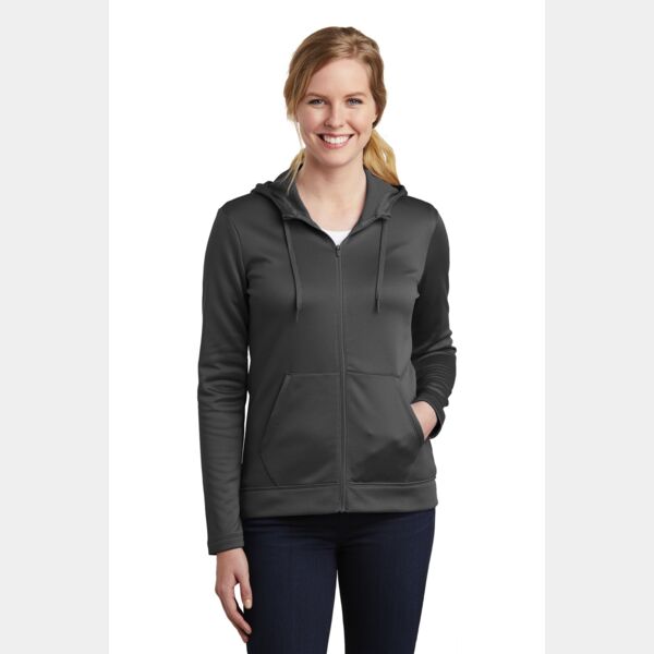 Ladies Therma FIT Full Zip Fleece Hoodie Thumbnail