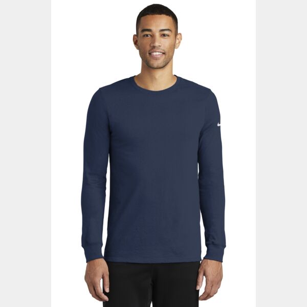 Nike Dri FIT Cotton/Poly Long Sleeve Tee NKBQ5230 Dri FIT Cotton/Poly Long Sleeve Tee Thumbnail