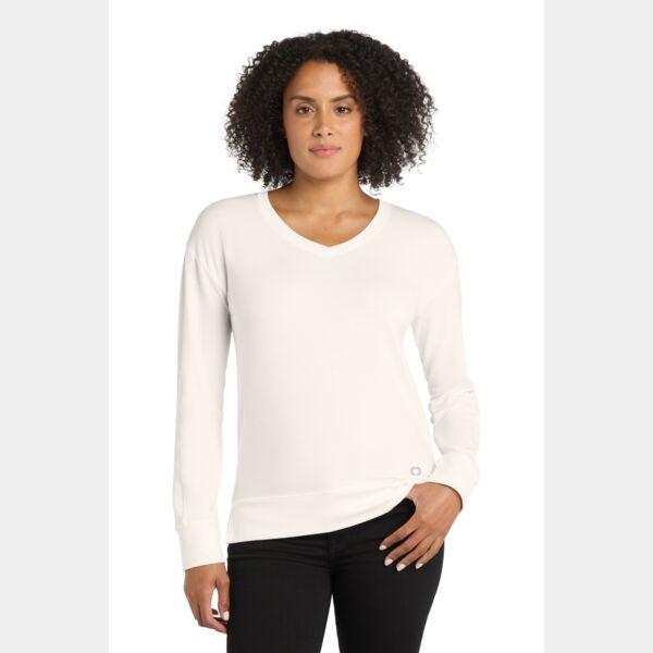 Ladies Luuma Flex Long Sleeve V Neck Thumbnail