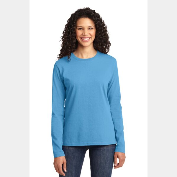 Ladies Long Sleeve Core Cotton Tee Thumbnail