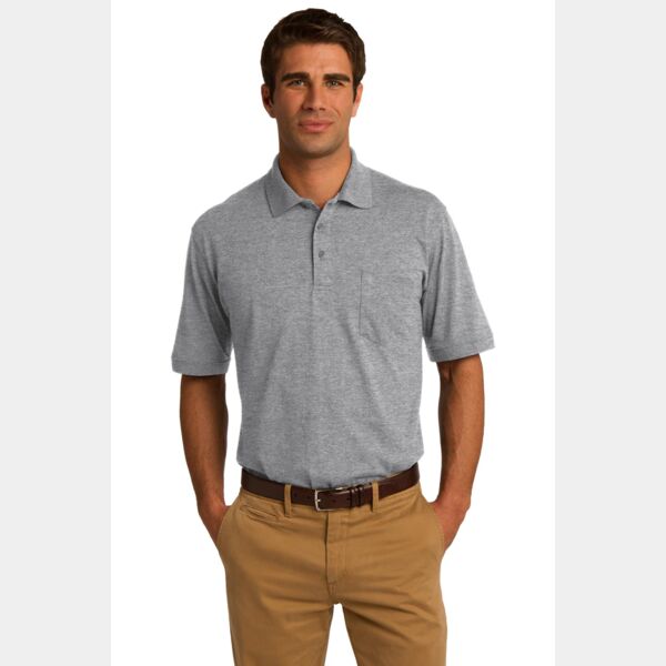 Port & Company Core Blend Jersey Knit Pocket Polo KP55P Core Blend Jersey Knit Pocket Polo Thumbnail