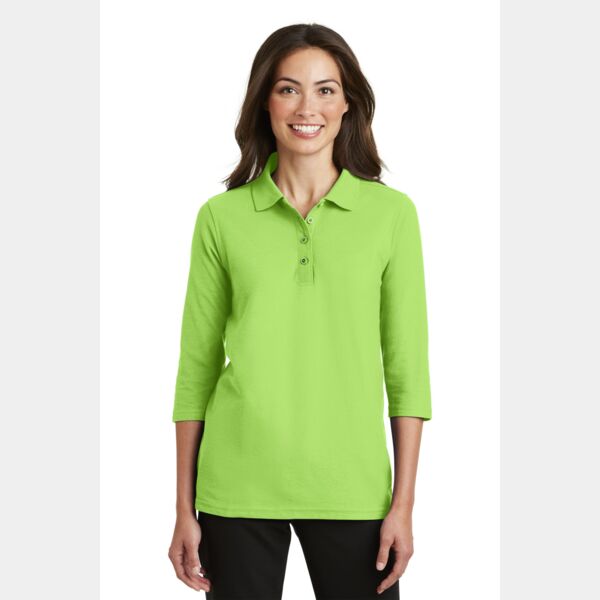 Port Authority Ladies Silk Touch 3/4 Sleeve Polo L562 Ladies Silk Touch 3/4 Sleeve Polo Thumbnail