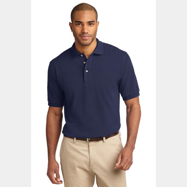 Port Authority Tall Heavyweight Cotton Pique Polo TLK420 Tall Heavyweight Cotton Pique Polo Thumbnail