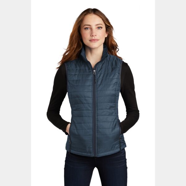 Ladies Packable Puffy Vest Thumbnail