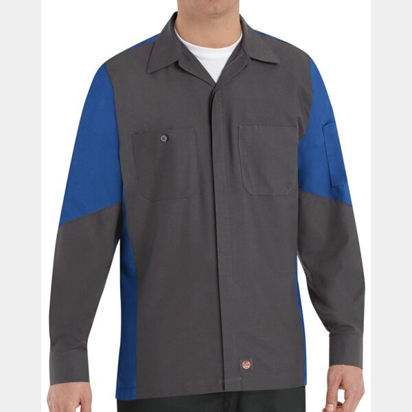 Long Sleeve Automotive Crew Shirt - Long Sizes Thumbnail