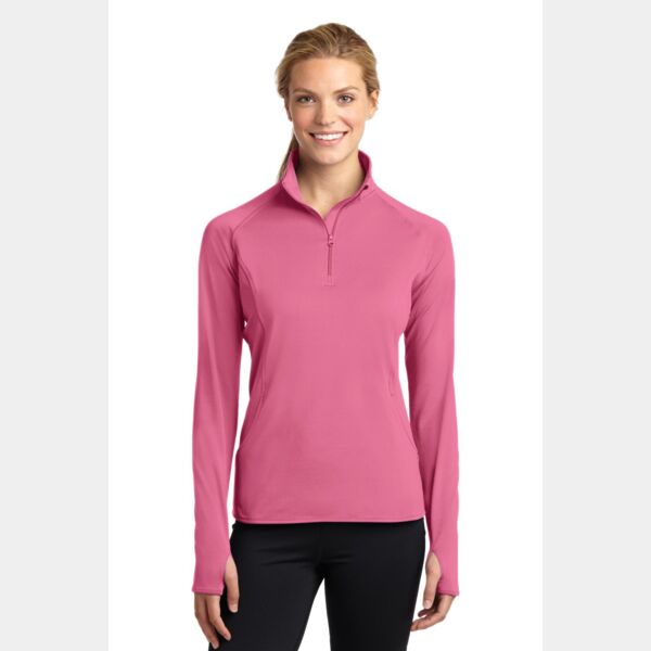 Ladies Sport Wick ® Stretch 1/4 Zip Pullover Thumbnail