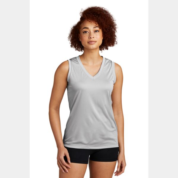 Ladies Sleeveless PosiCharge ® Competitor V Neck Tee Thumbnail