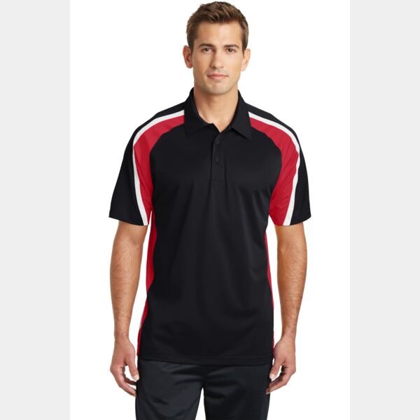 Sport Tek Tricolor Micropique Sport Wick ® Polo ST654 Tricolor Micropique Sport Wick ® Polo Thumbnail