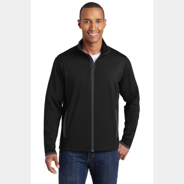Sport Tek Sport Wick ® Stretch Contrast Full Zip Jacket ST853 Sport Wick ® Stretch Contrast Full Zip Jacket Thumbnail