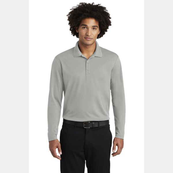PosiCharge ® RacerMesh ® Long Sleeve Polo Thumbnail