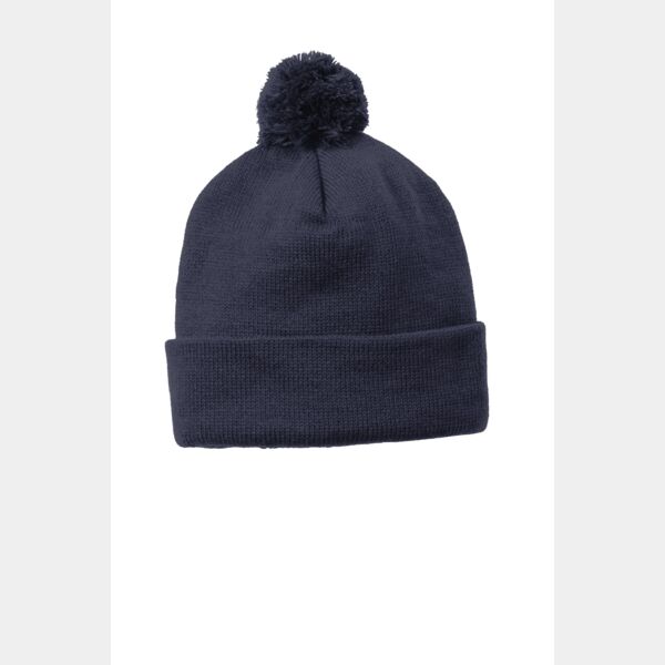Solid Pom Pom Beanie Thumbnail