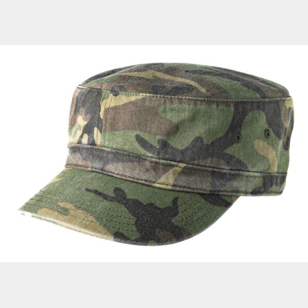 District Distressed Military Hat DT605 Distressed Military Hat Thumbnail