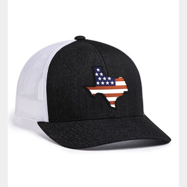 Pacific Headwear Heather Trucker Snapback Cap 110C Heather Trucker Snapback Cap Thumbnail