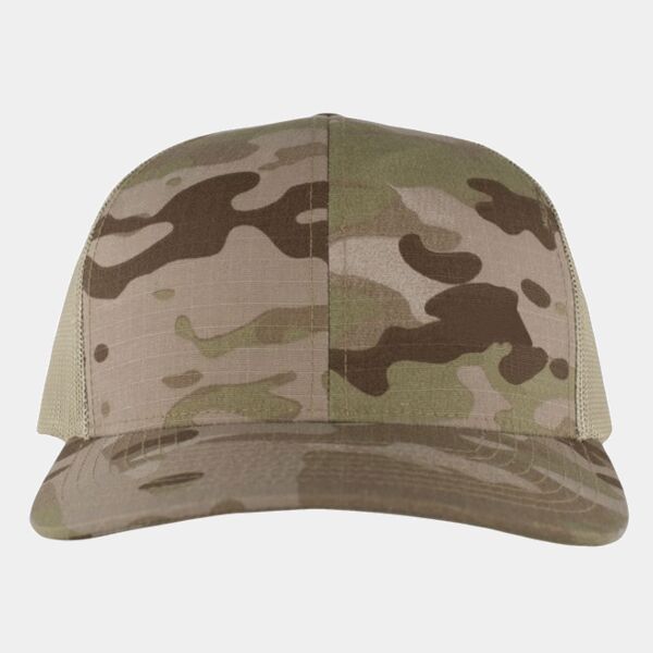 Pacific Headwear Multicam(r) Trucker Snapback Cap M08 Multicam(r) Trucker Snapback Cap Thumbnail