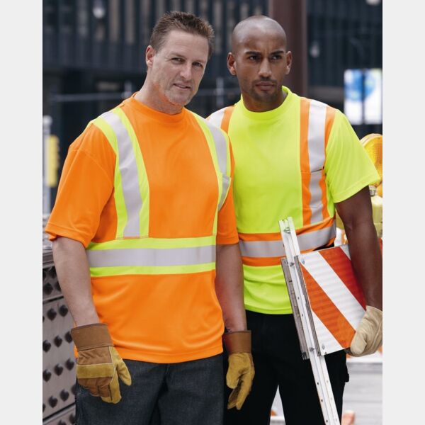 Kishigo Class 2 Flat Stitch Self-Fabric Panels T-Shirt 9120-9121 Class 2 Flat Stitch Self-Fabric Panels T-Shirt Thumbnail