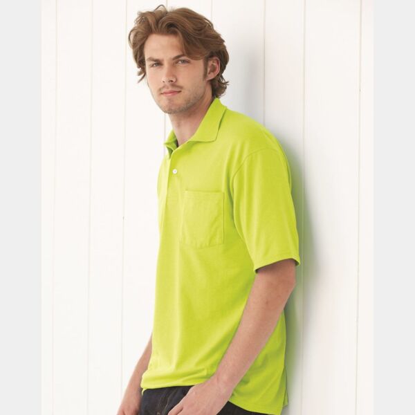 Jerzees SpotShield™ 50/50 Polo with Pocket 436MPR SpotShield™ 50/50 Polo with Pocket Thumbnail