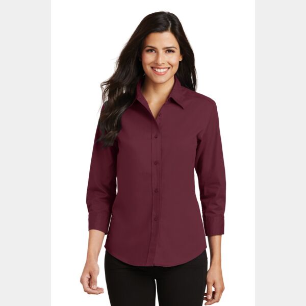 Port Authority Ladies 3/4 Sleeve Easy Care Shirt L612 Ladies 3/4 Sleeve Easy Care Shirt Thumbnail