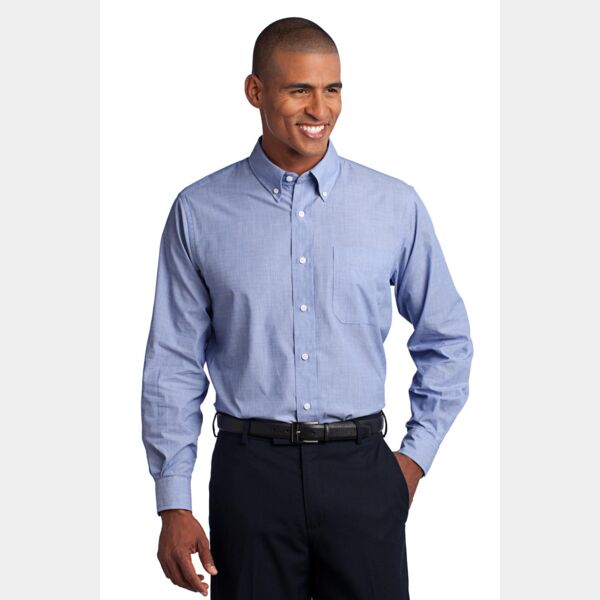 Port Authority Tall Crosshatch Easy Care Shirt TLS640 Tall Crosshatch Easy Care Shirt Thumbnail