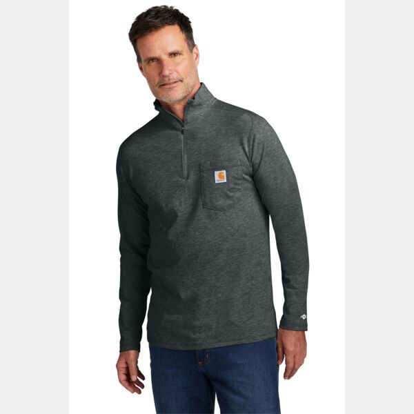 Force ® 1/4 Zip Long Sleeve T Shirt Thumbnail