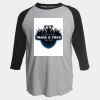Unisex Fine Jersey Raglan T-Shirt Thumbnail
