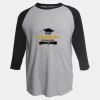 Unisex Fine Jersey Raglan T-Shirt Thumbnail