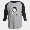 Unisex Fine Jersey Raglan T-Shirt Thumbnail