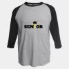 Unisex Fine Jersey Raglan T-Shirt Thumbnail