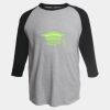 Unisex Fine Jersey Raglan T-Shirt Thumbnail