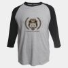 Unisex Fine Jersey Raglan T-Shirt Thumbnail