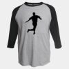 Unisex Fine Jersey Raglan T-Shirt Thumbnail