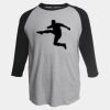Unisex Fine Jersey Raglan T-Shirt Thumbnail