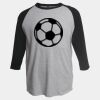 Unisex Fine Jersey Raglan T-Shirt Thumbnail