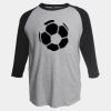 Unisex Fine Jersey Raglan T-Shirt Thumbnail