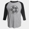 Unisex Fine Jersey Raglan T-Shirt Thumbnail
