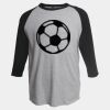 Unisex Fine Jersey Raglan T-Shirt Thumbnail