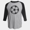 Unisex Fine Jersey Raglan T-Shirt Thumbnail