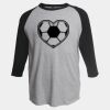 Unisex Fine Jersey Raglan T-Shirt Thumbnail