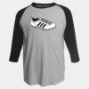 Unisex Fine Jersey Raglan T-Shirt Thumbnail